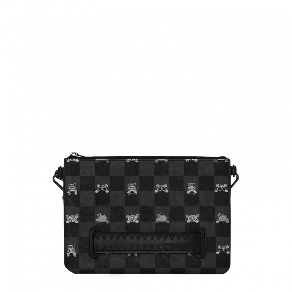 SPRAYGROUND Чанта през рамо GRAY PEEKING CHARACTER - изглед 3 - Pepina SPRAYGROUND Чанта през рамо GRAY PEEKING CHARACTER - изглед 3