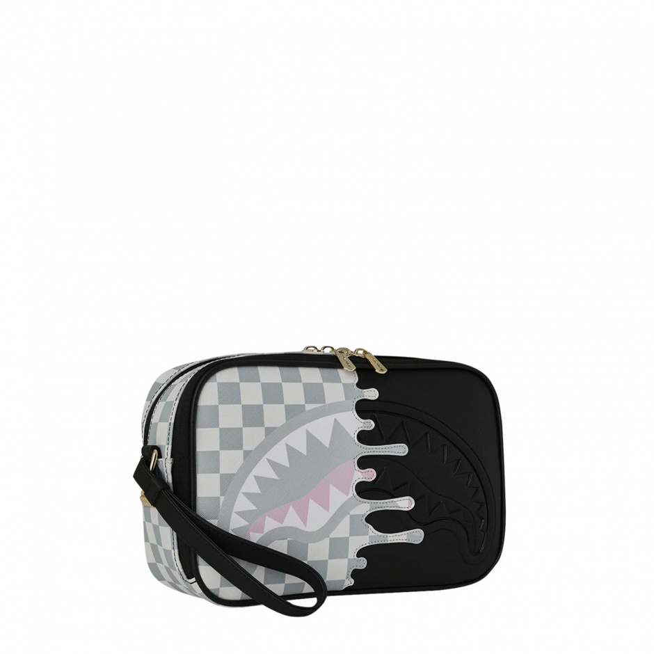 SPRAYGROUND Несесер CREAM CHECK SIDE DRIP - изглед 2 - Pepina SPRAYGROUND Несесер CREAM CHECK SIDE DRIP - изглед 2