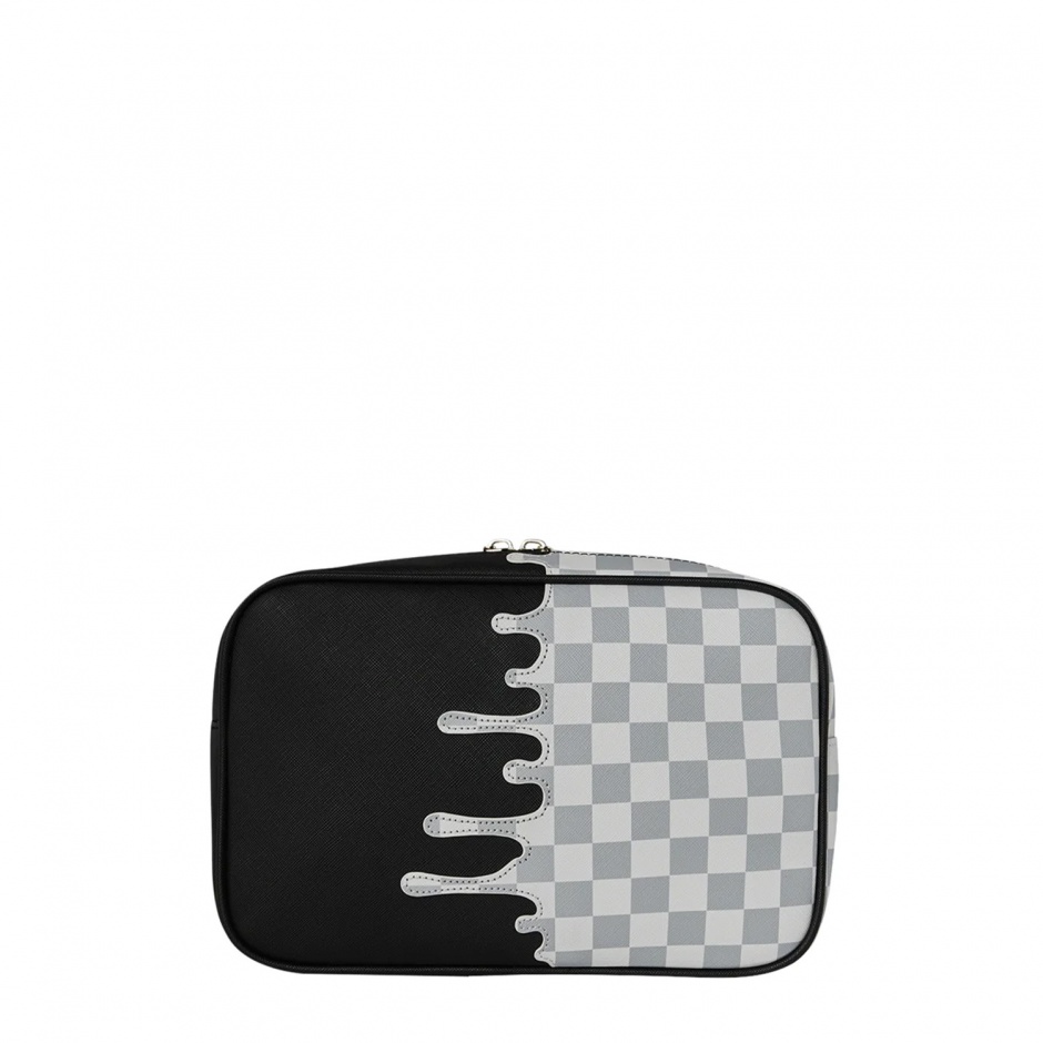 SPRAYGROUND Несесер CREAM CHECK SIDE DRIP - изглед 3 - Pepina SPRAYGROUND Несесер CREAM CHECK SIDE DRIP - изглед 3