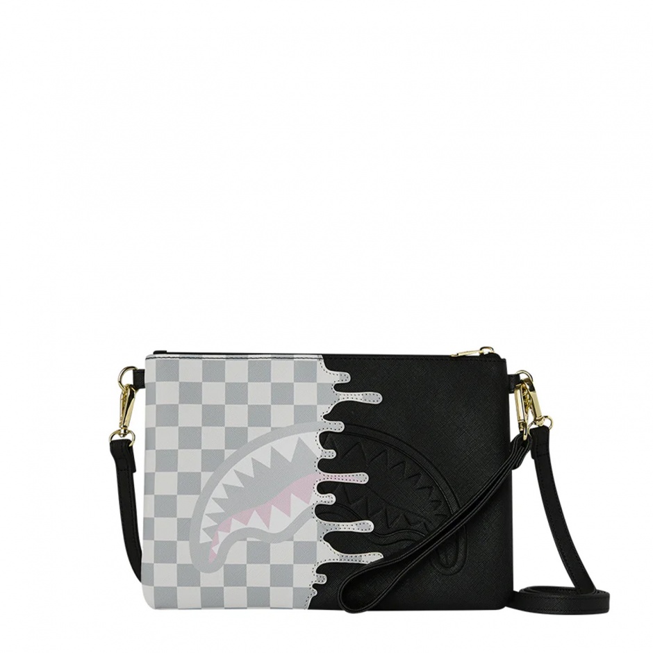 SPRAYGROUND Чанта през рамо CREAM CHECK SIDE DRIP - изглед 1 - Pepina SPRAYGROUND Чанта през рамо CREAM CHECK SIDE DRIP - изглед 1