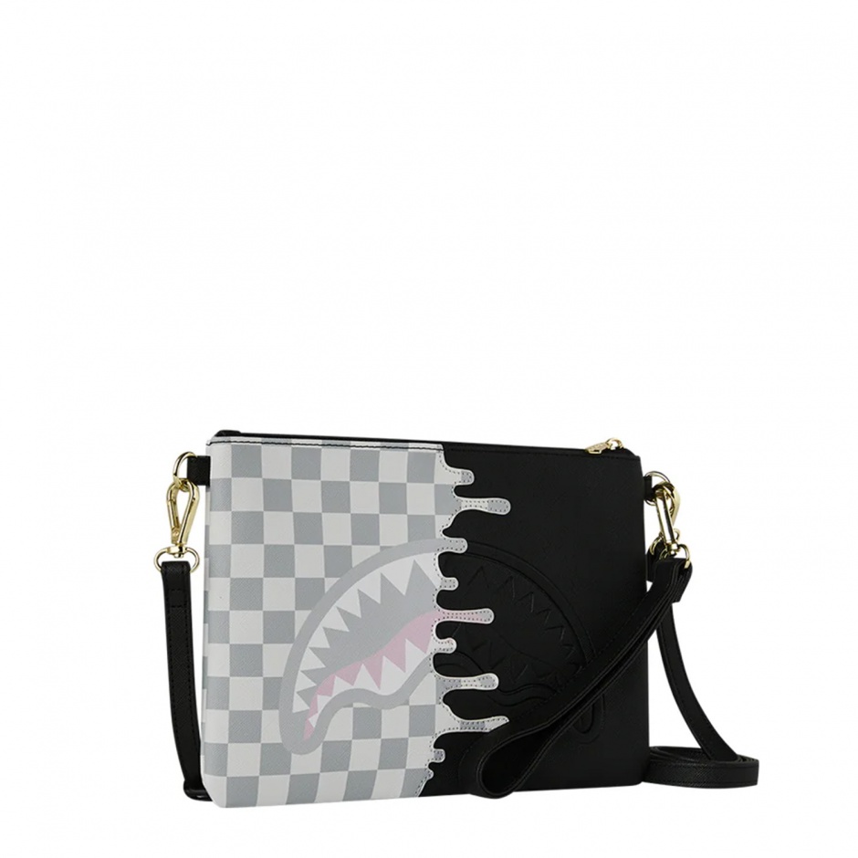 SPRAYGROUND Чанта през рамо CREAM CHECK SIDE DRIP - изглед 2 - Pepina SPRAYGROUND Чанта през рамо CREAM CHECK SIDE DRIP - изглед 2
