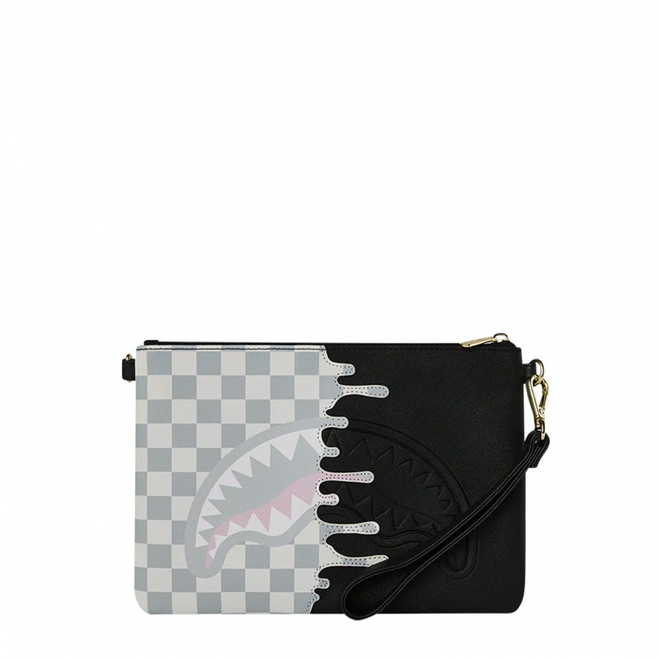 SPRAYGROUND Чанта през рамо CREAM CHECK SIDE DRIP - изглед 3 - Pepina SPRAYGROUND Чанта през рамо CREAM CHECK SIDE DRIP - изглед 3