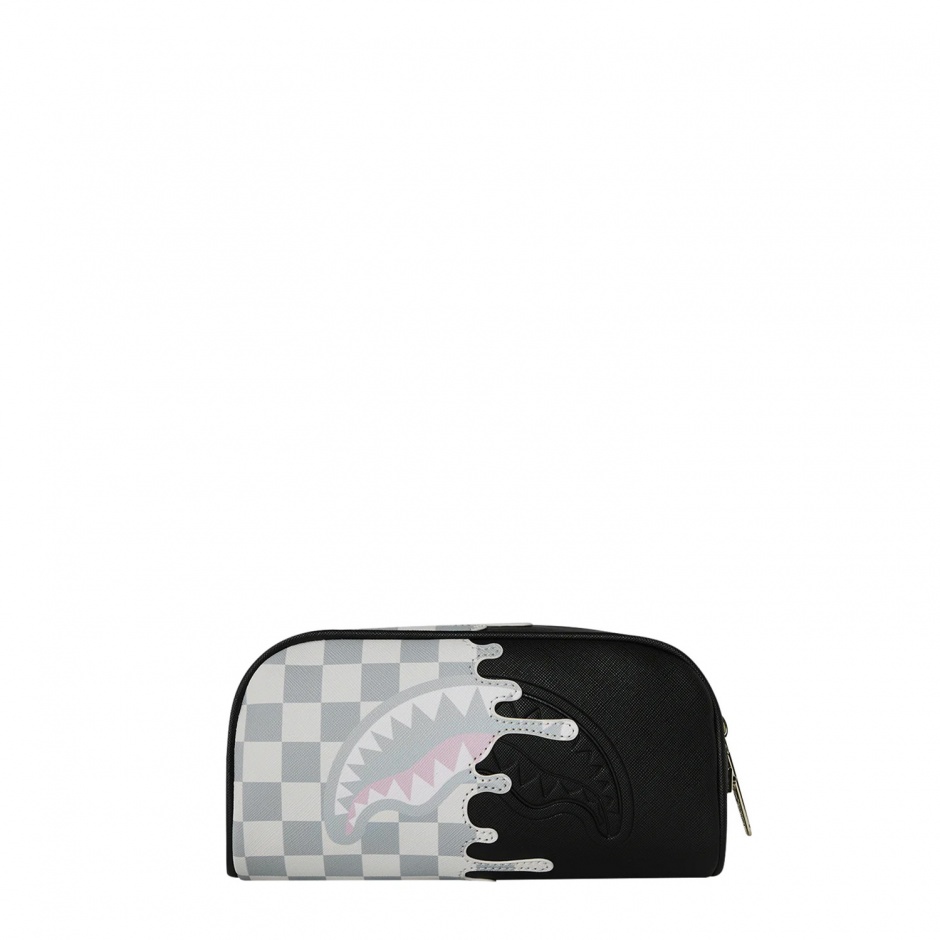 SPRAYGROUND Несесер CREAM CHECK SIDE DRIP - изглед 1 - Pepina SPRAYGROUND Несесер CREAM CHECK SIDE DRIP - изглед 1