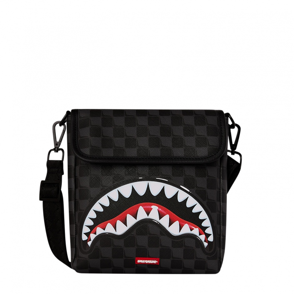 SPRAYGROUND Чанта за рамо SHARKS IN PARIS BALLOON BLACK - изглед 1 - Pepina SPRAYGROUND Чанта за рамо SHARKS IN PARIS BALLOON BLACK - изглед 1