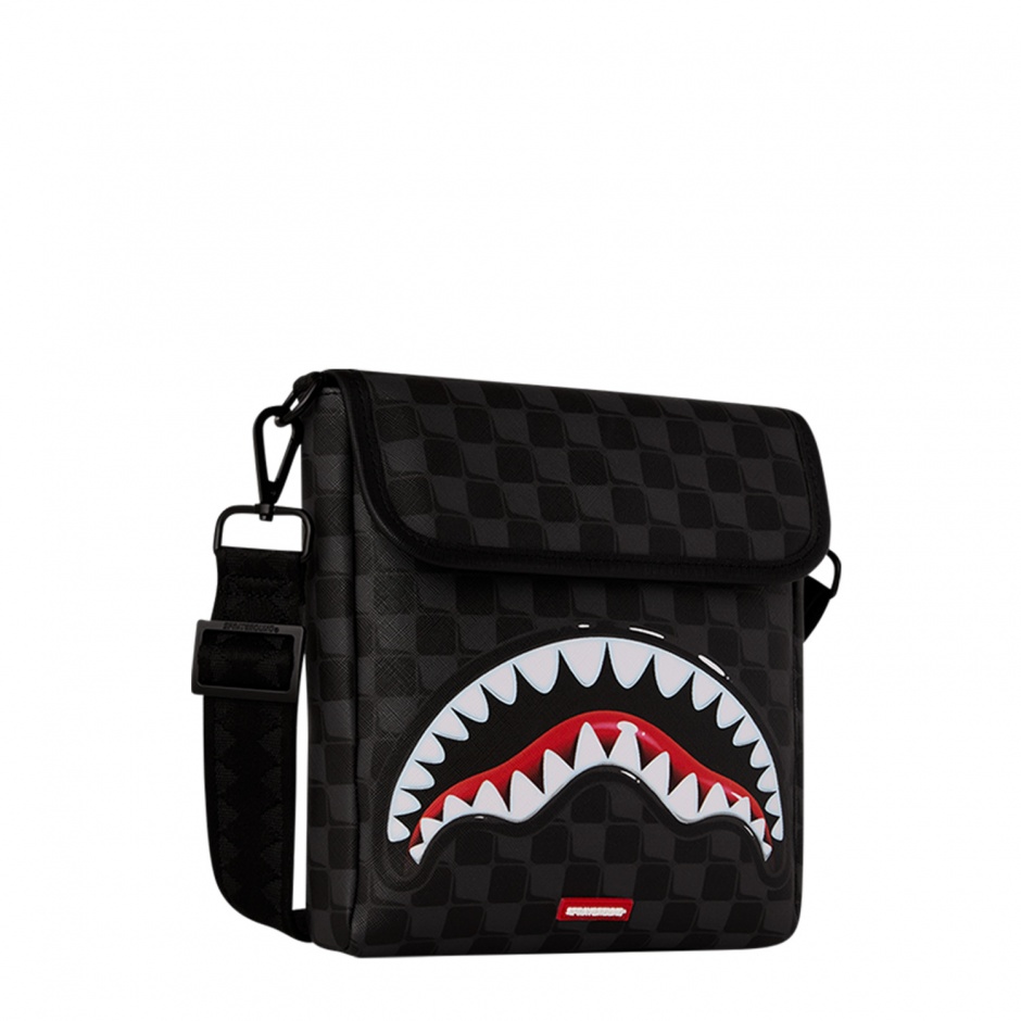 SPRAYGROUND Чанта за рамо SHARKS IN PARIS BALLOON BLACK - изглед 2 - Pepina SPRAYGROUND Чанта за рамо SHARKS IN PARIS BALLOON BLACK - изглед 2