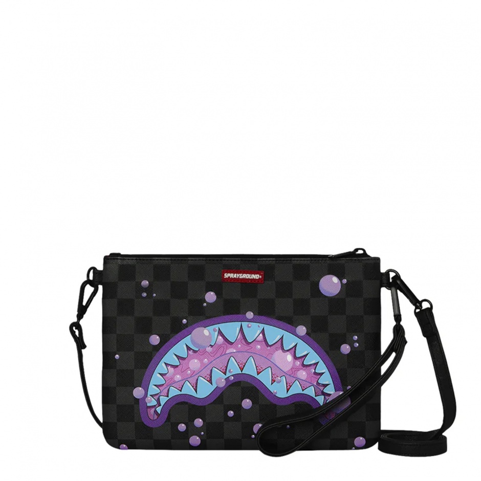 SPRAYGROUND Чанта през рамо PURPLE SLIME SHARK - изглед 1 - Pepina SPRAYGROUND Чанта през рамо PURPLE SLIME SHARK - изглед 1