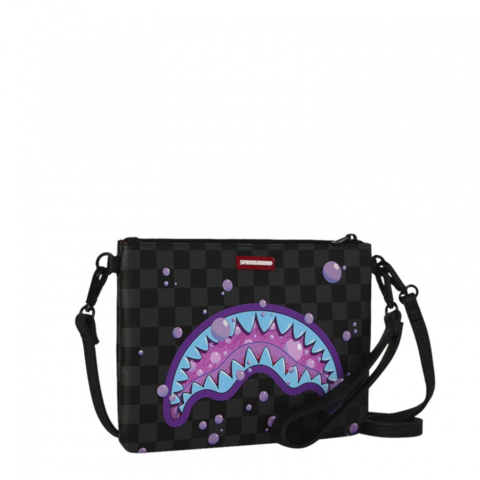 SPRAYGROUND Чанта през рамо PURPLE SLIME SHARK - изглед 2 - Pepina SPRAYGROUND Чанта през рамо PURPLE SLIME SHARK - изглед 2