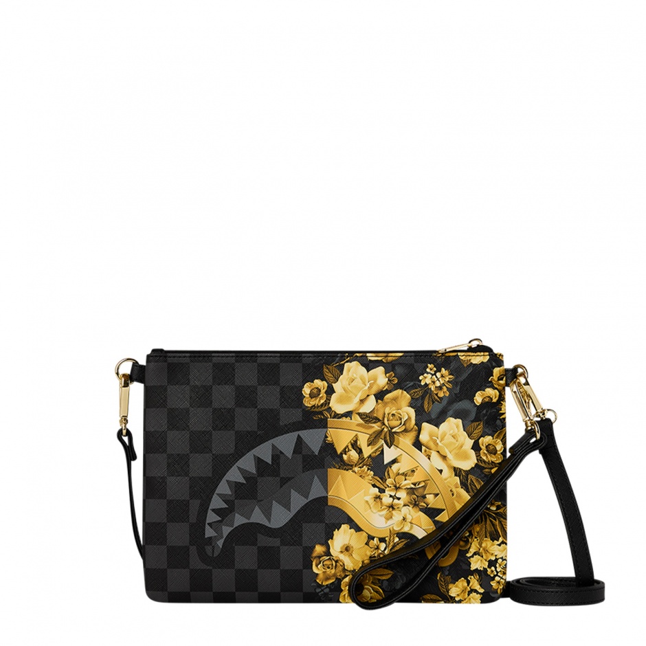 SPRAYGROUND Чанта през рамо GOLD FLORAL REMIX - изглед 1 - Pepina SPRAYGROUND Чанта през рамо GOLD FLORAL REMIX - изглед 1