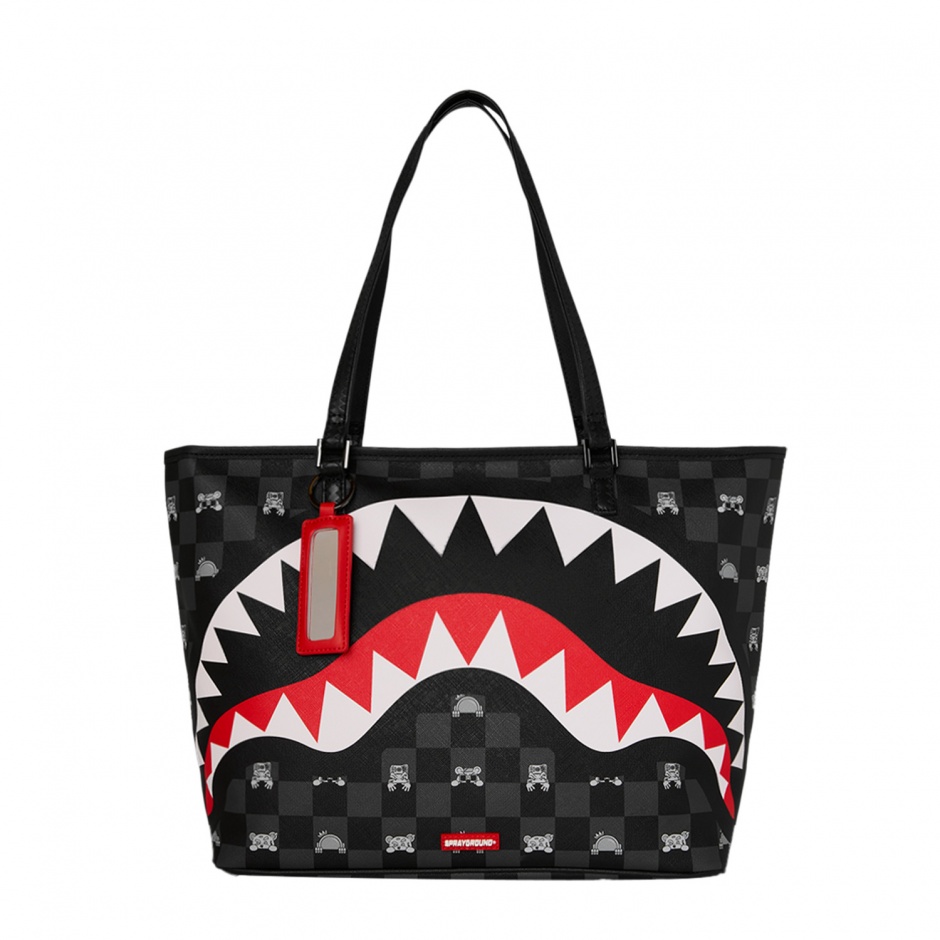 SPRAYGROUND Чанта GRAY PEEKING CHARACTER - изглед 1 - Pepina SPRAYGROUND Чанта GRAY PEEKING CHARACTER - изглед 1