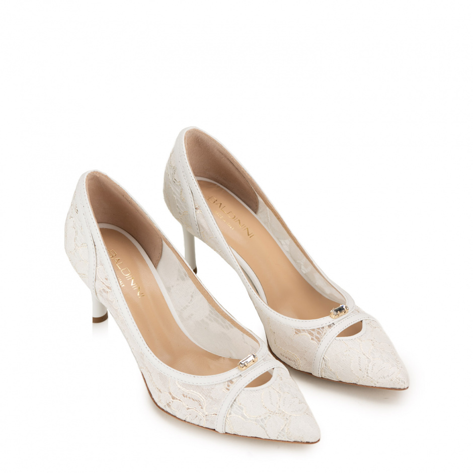 Baldinini Дамски бели обувки - изглед 2