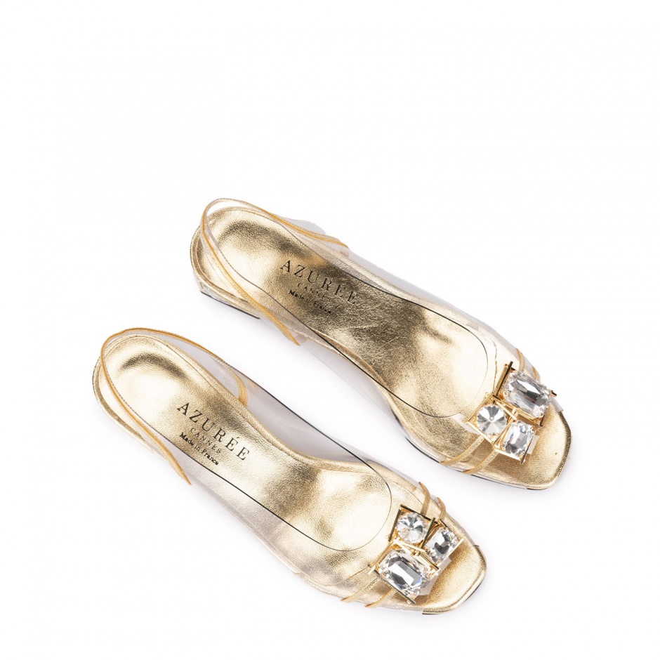 AZUREE Дамски сандали с камъни - изглед 4