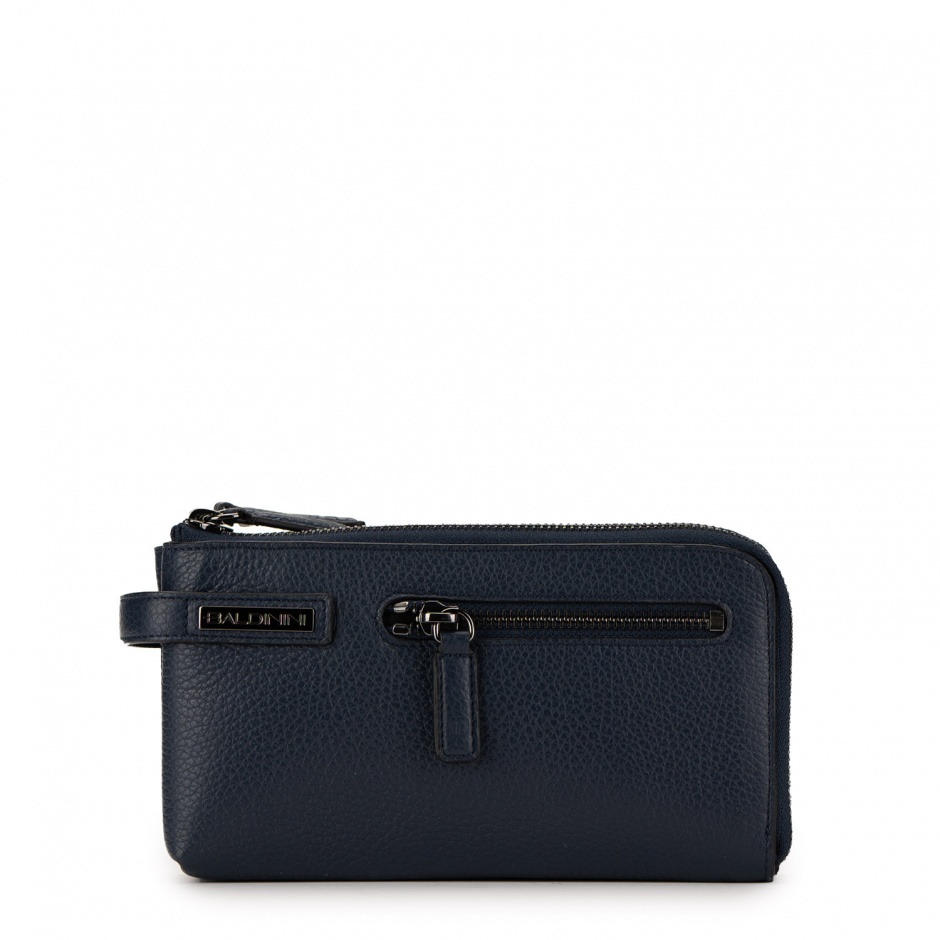 Baldinini Мъжка синя чанта - портфейл - изглед 1