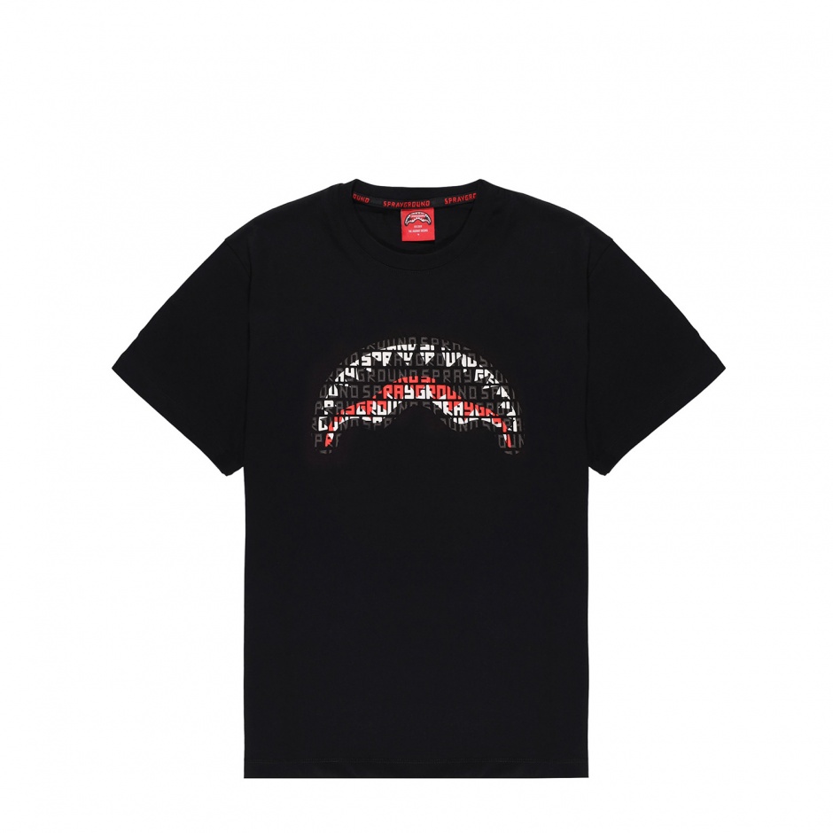 SPRAYGROUND Мъжка черна тениска - изглед 1 - Pepina SPRAYGROUND Мъжка черна тениска - изглед 1