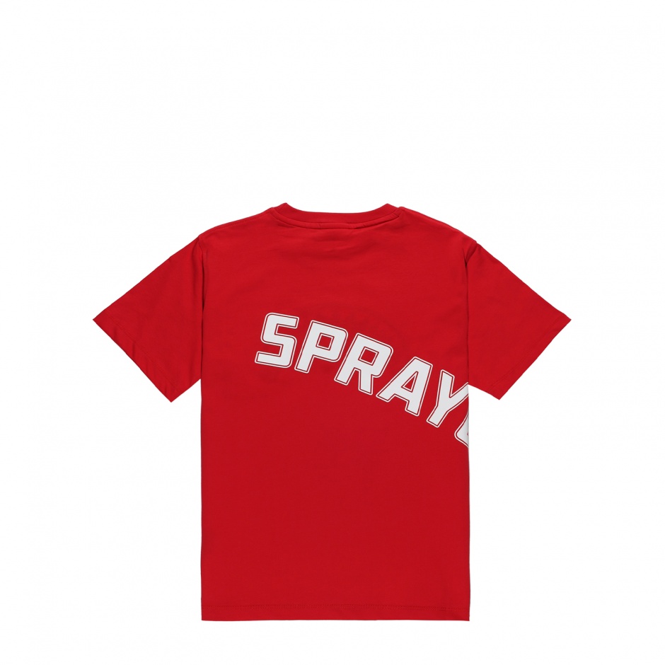 SPRAYGROUND Детска червена тениска - изглед 2 - Pepina SPRAYGROUND Детска червена тениска - изглед 2