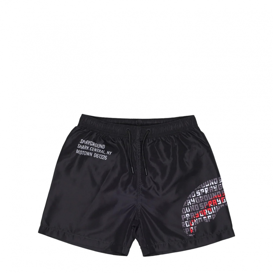 SPRAYGROUND Детски черни бански - шорти - изглед 1 - Pepina SPRAYGROUND Детски черни бански - шорти - изглед 1
