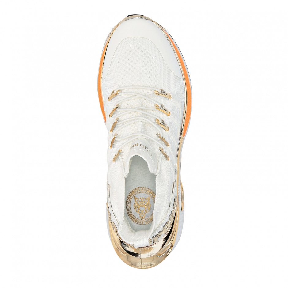 PLEIN SPORT Дамски бели маратонки RUNNER CHROME SURFER - изглед 6