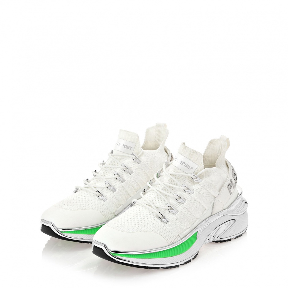 PLEIN SPORT Дамски бели маратонки RUNNER CHROME SURFER - изглед 3 - Pepina PLEIN SPORT Дамски бели маратонки RUNNER CHROME SURFER - изглед 3