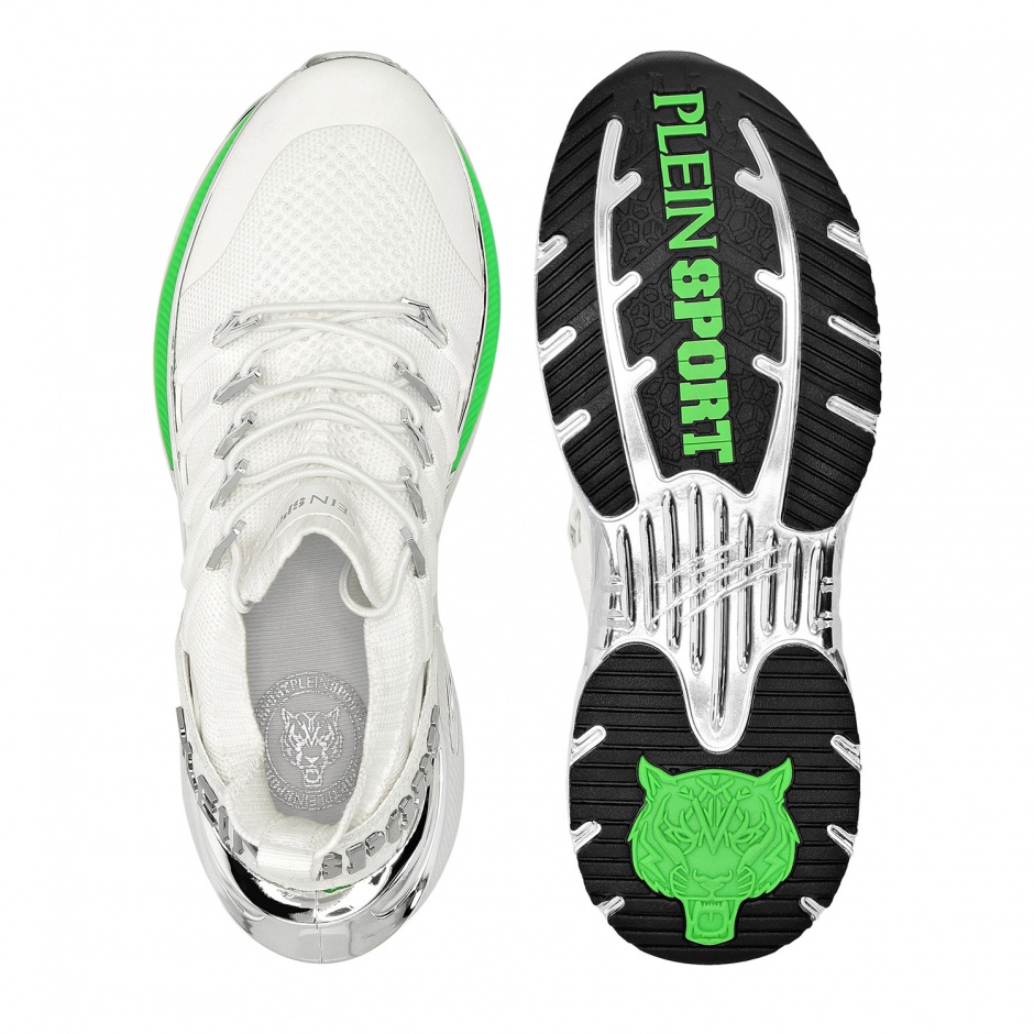 PLEIN SPORT Дамски бели маратонки RUNNER CHROME SURFER - изглед 4 - Pepina PLEIN SPORT Дамски бели маратонки RUNNER CHROME SURFER - изглед 4