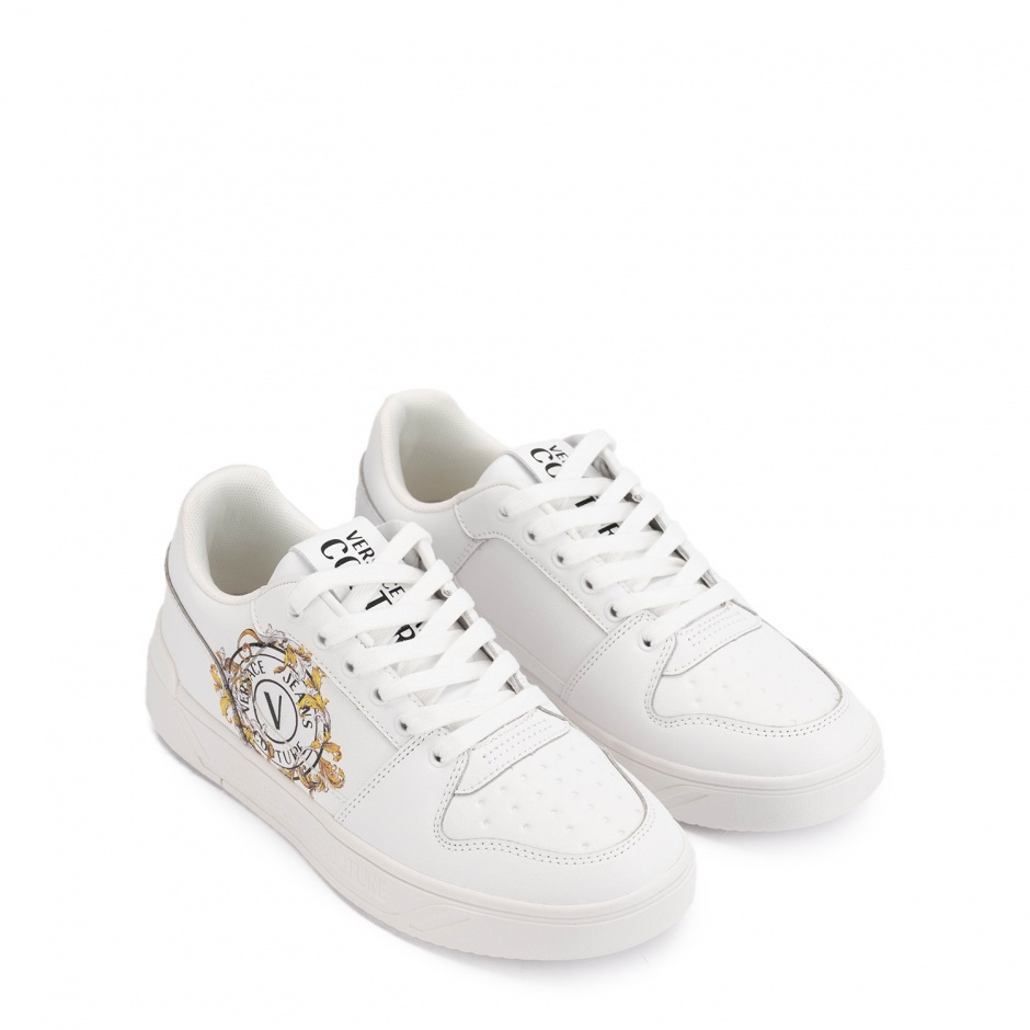 VERSACE JEANS Мъжки бели кецове - изглед 2 - Pepina VERSACE JEANS Мъжки бели кецове - изглед 2