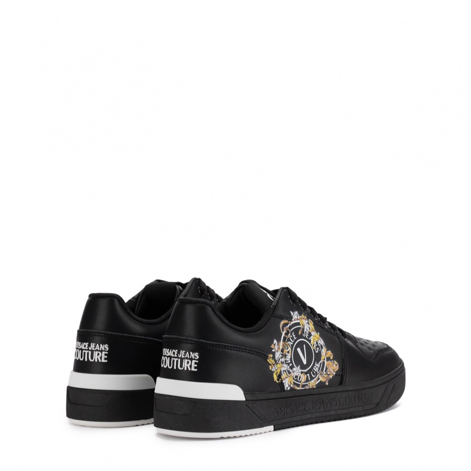 VERSACE JEANS Мъжки черни кецове - изглед 4 - Pepina VERSACE JEANS Мъжки черни кецове - изглед 4