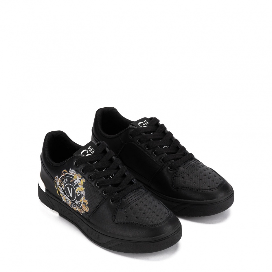 VERSACE JEANS Мъжки черни кецове - изглед 2 - Pepina VERSACE JEANS Мъжки черни кецове - изглед 2