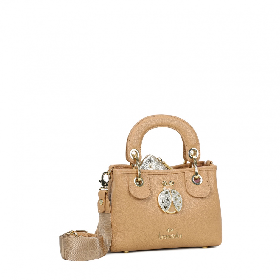 BRACCIALINI Дамска бежова чанта Beth Jewels - изглед 2 - Pepina BRACCIALINI Дамска бежова чанта Beth Jewels - изглед 2