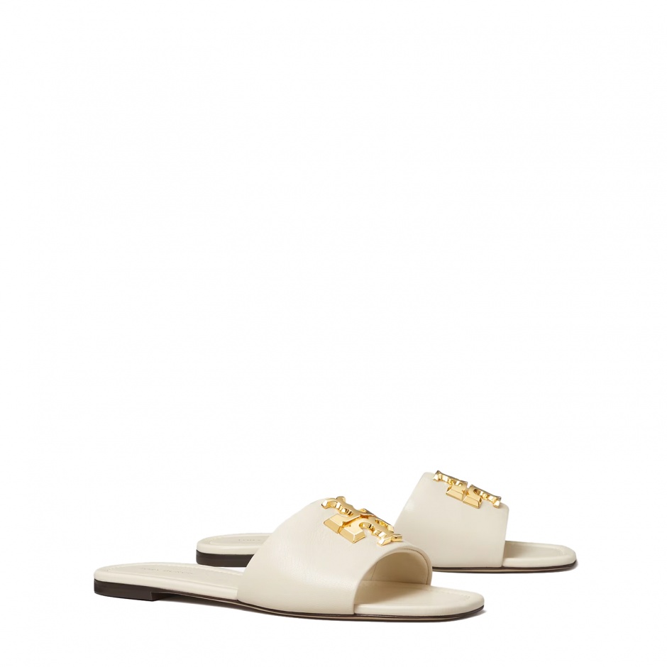 TORY BURCH Дамски бежови чехли Eleanor - изглед 2 - Pepina TORY BURCH Дамски бежови чехли Eleanor - изглед 2