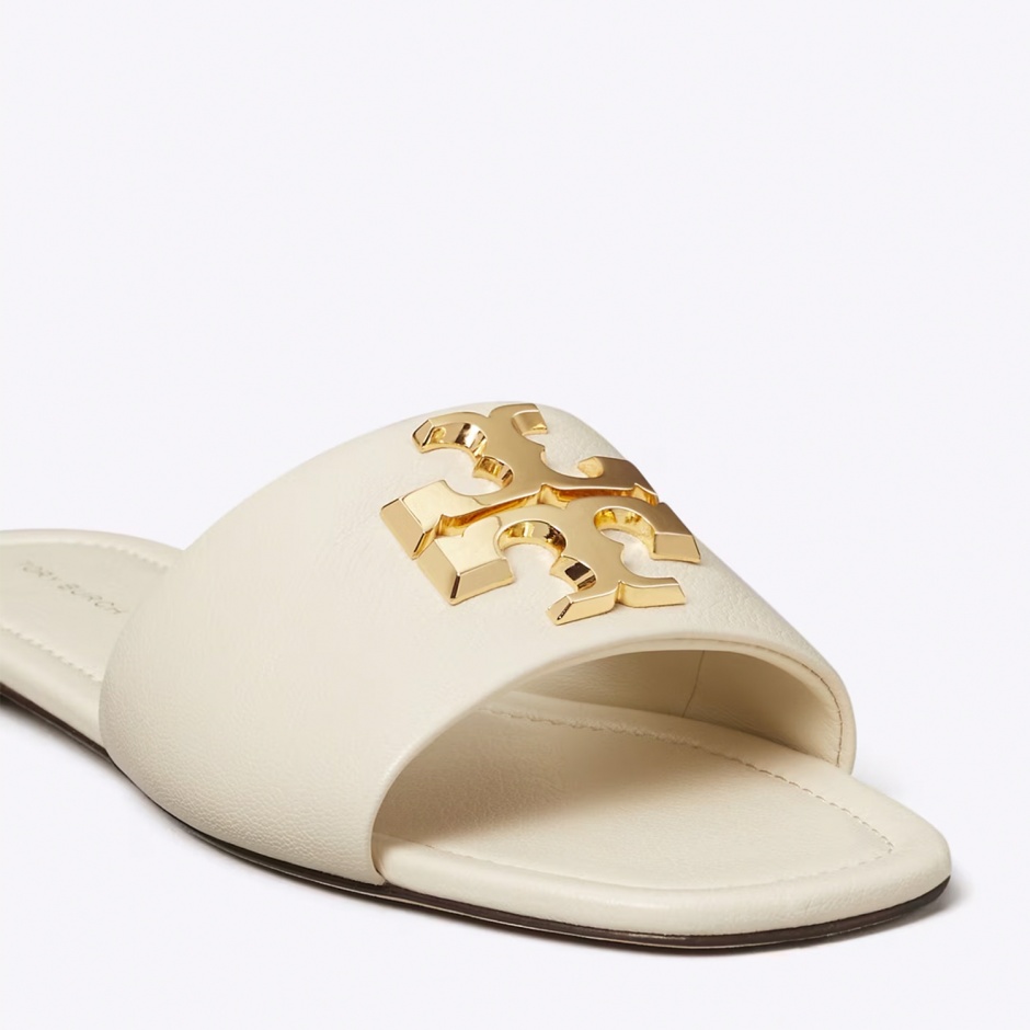 TORY BURCH Дамски бежови чехли Eleanor - изглед 3 - Pepina TORY BURCH Дамски бежови чехли Eleanor - изглед 3