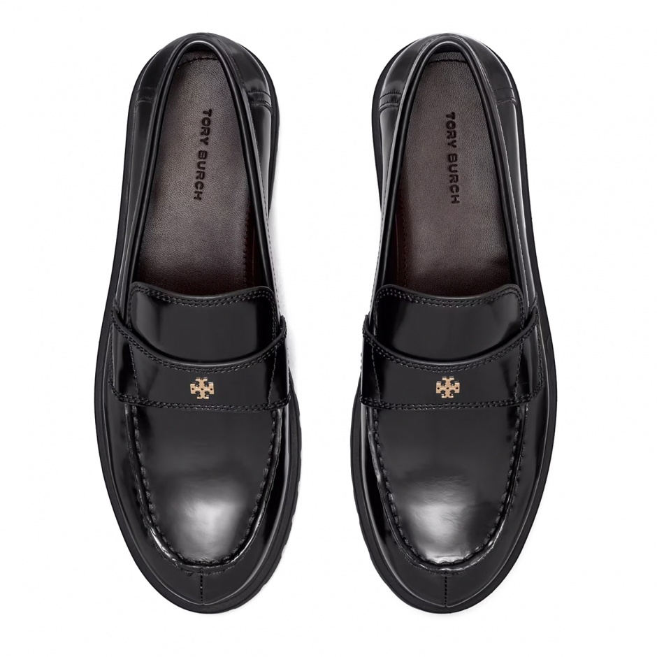 TORY BURCH Дамски черни мокасини CLASSIC LUG - изглед 3 - Pepina TORY BURCH Дамски черни мокасини CLASSIC LUG - изглед 3