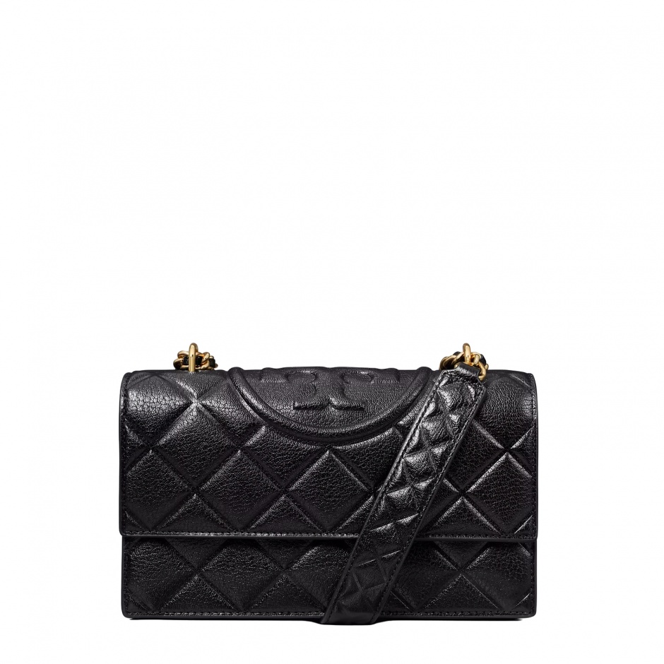 TORY BURCH Дамска черна чанта SMALL FLEMING - изглед 1 - Pepina TORY BURCH Дамска черна чанта SMALL FLEMING - изглед 1