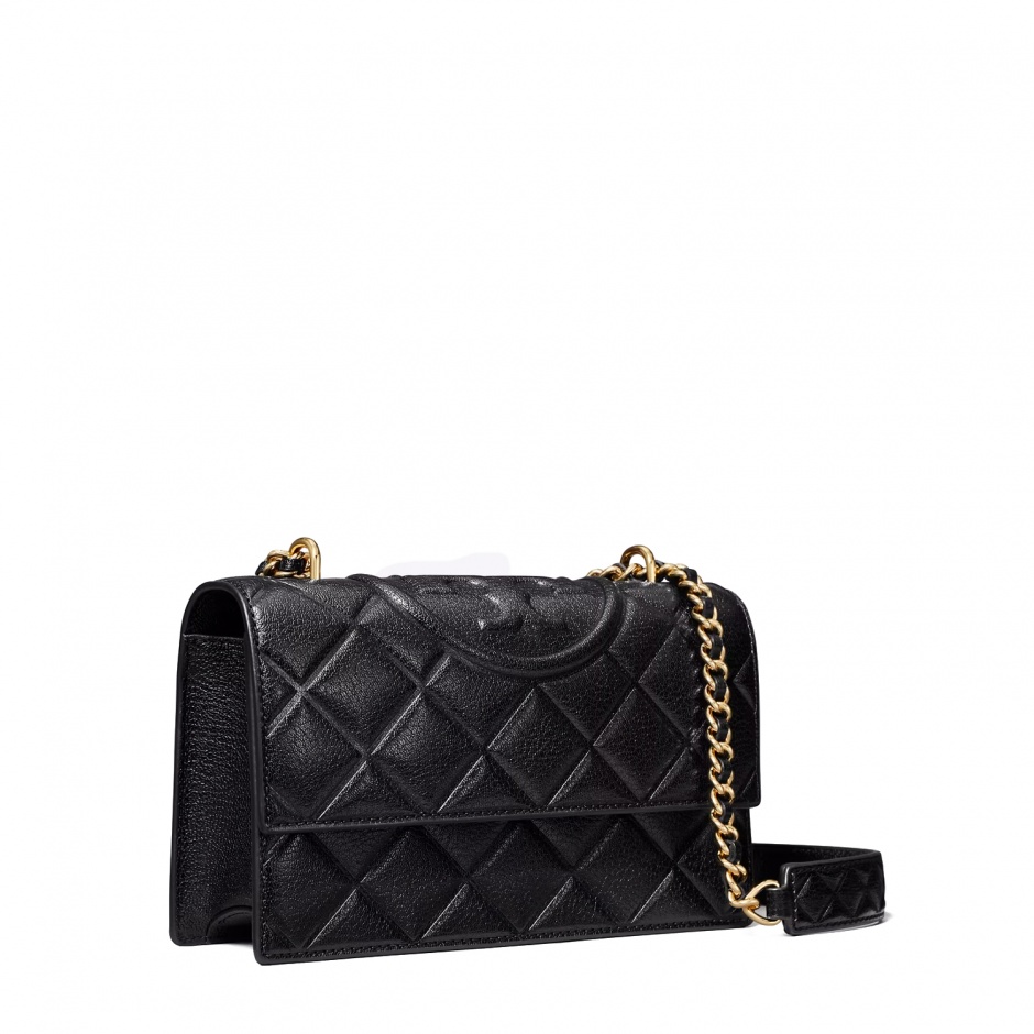 TORY BURCH Дамска черна чанта SMALL FLEMING - изглед 2 - Pepina TORY BURCH Дамска черна чанта SMALL FLEMING - изглед 2