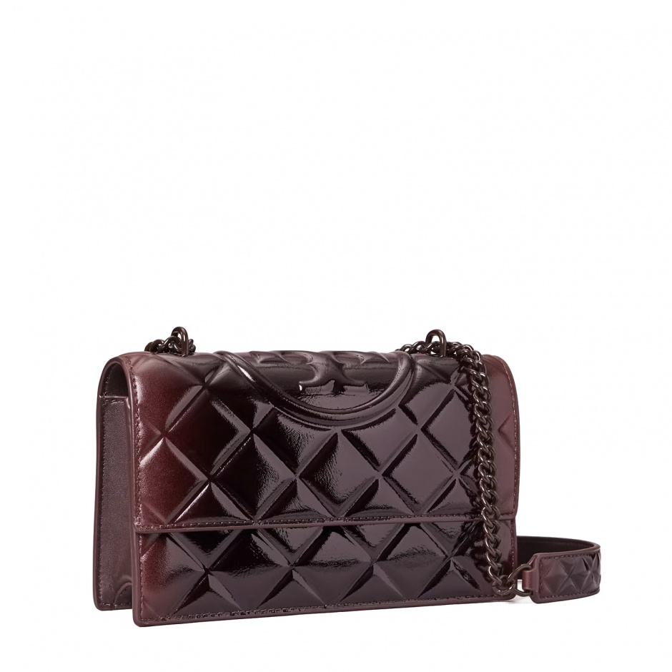 TORY BURCH Дамска чанта бордо SMALL FLEMING - изглед 2 - Pepina TORY BURCH Дамска чанта бордо SMALL FLEMING - изглед 2