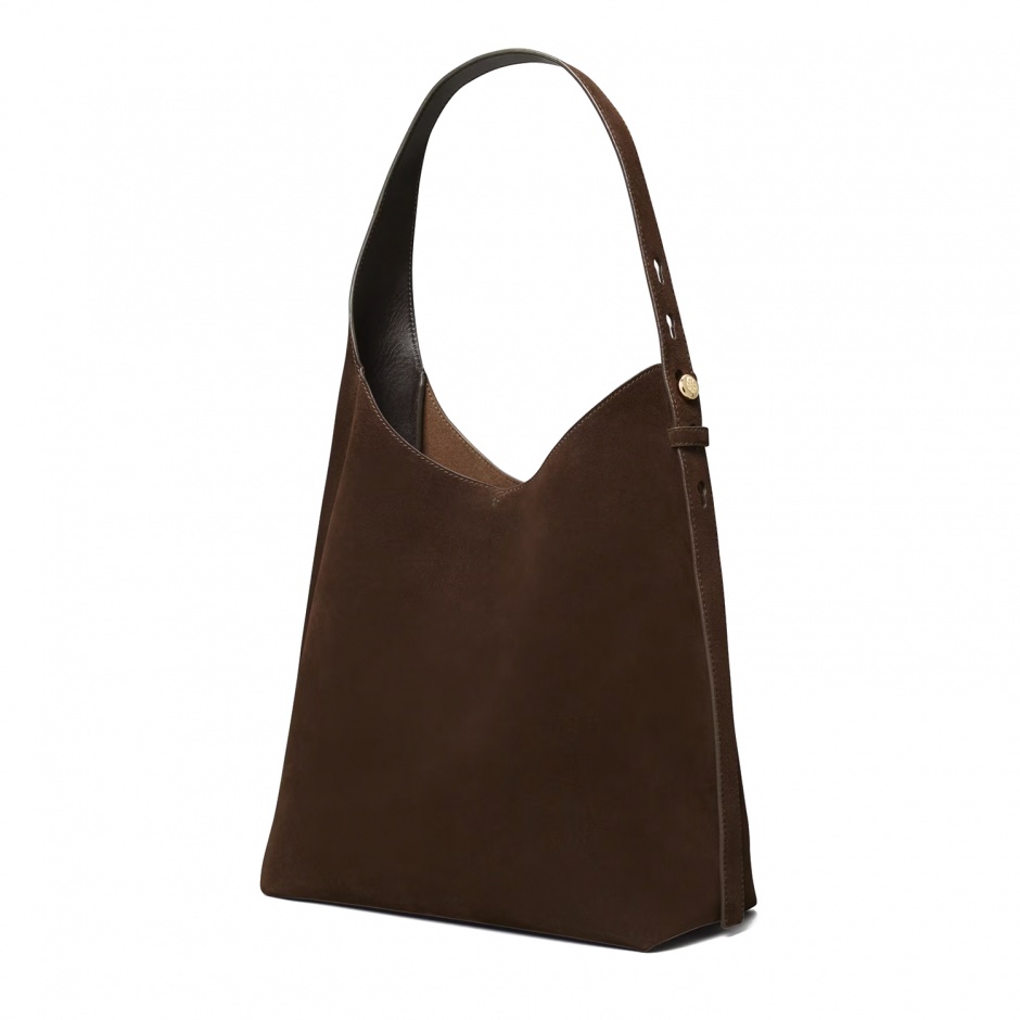 TORY BURCH Дамска кафява чанта Romy Hobo - изглед 2