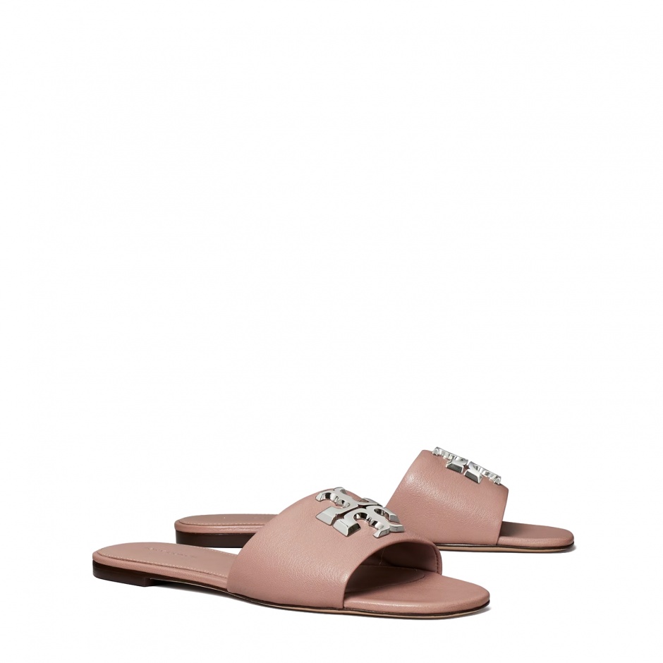 TORY BURCH Дамски розови чехли Eleanor - изглед 2 - Pepina TORY BURCH Дамски розови чехли Eleanor - изглед 2