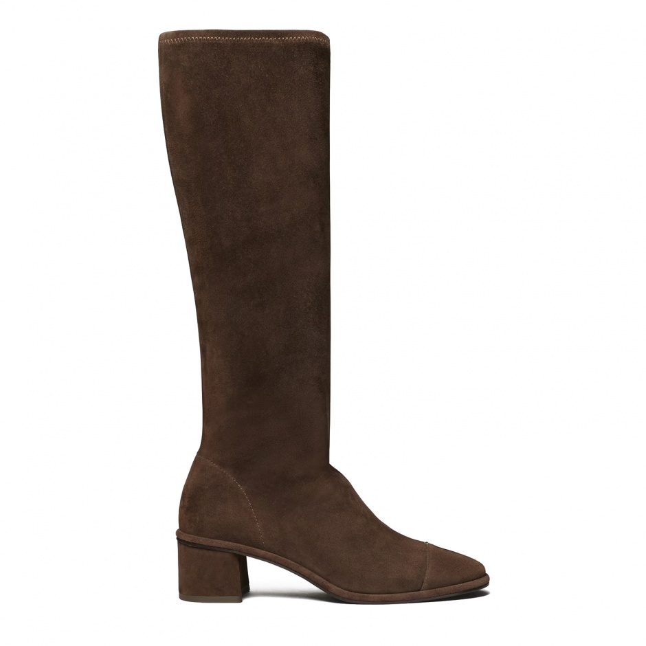 TORY BURCH Дамски кафяви ботуши Cap - Toe - изглед 1 - Pepina TORY BURCH Дамски кафяви ботуши Cap - Toe - изглед 1