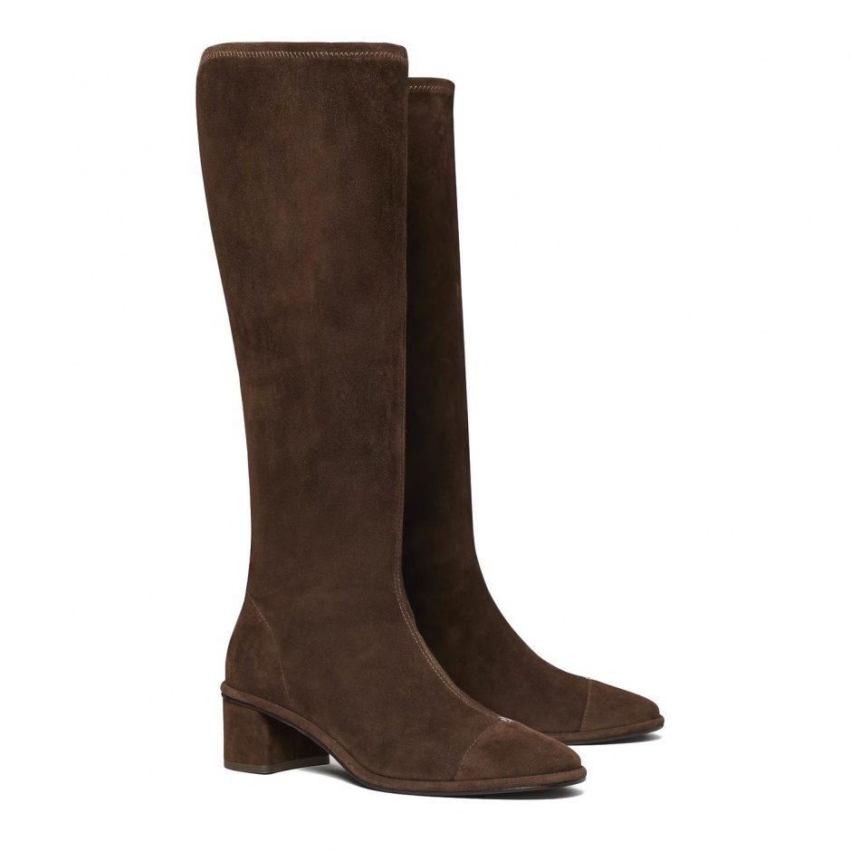 TORY BURCH Дамски кафяви ботуши Cap - Toe - изглед 2 - Pepina TORY BURCH Дамски кафяви ботуши Cap - Toe - изглед 2