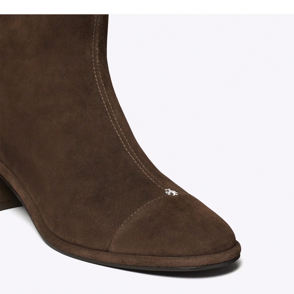 TORY BURCH Дамски кафяви ботуши Cap - Toe - изглед 3 - Pepina TORY BURCH Дамски кафяви ботуши Cap - Toe - изглед 3