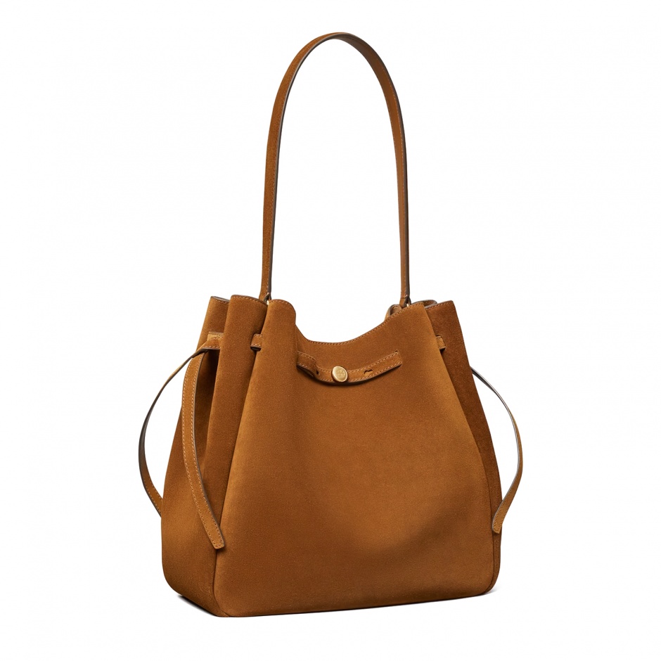 TORY BURCH Дамска кафява чанта LARGE ROMY - изглед 2 - Pepina TORY BURCH Дамска кафява чанта LARGE ROMY - изглед 2