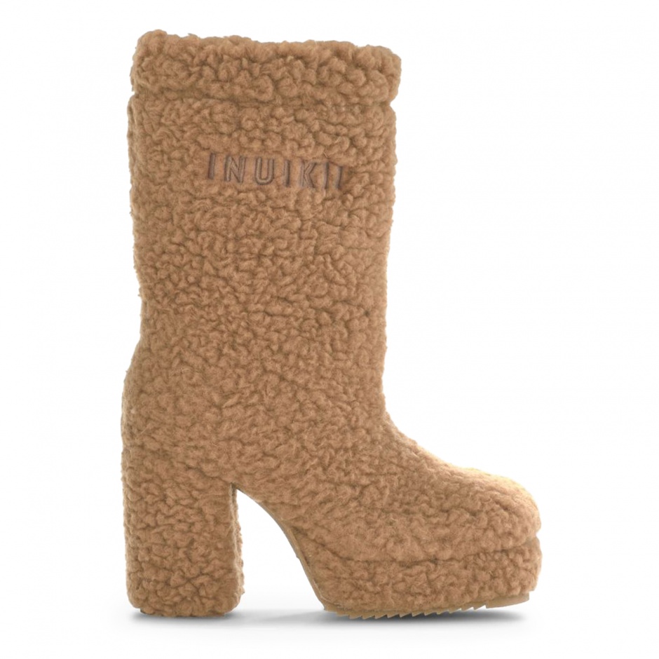 INUIKII Дамски вълнени ботуши Curly High Heel - изглед 1 - Pepina INUIKII Дамски вълнени ботуши Curly High Heel - изглед 1