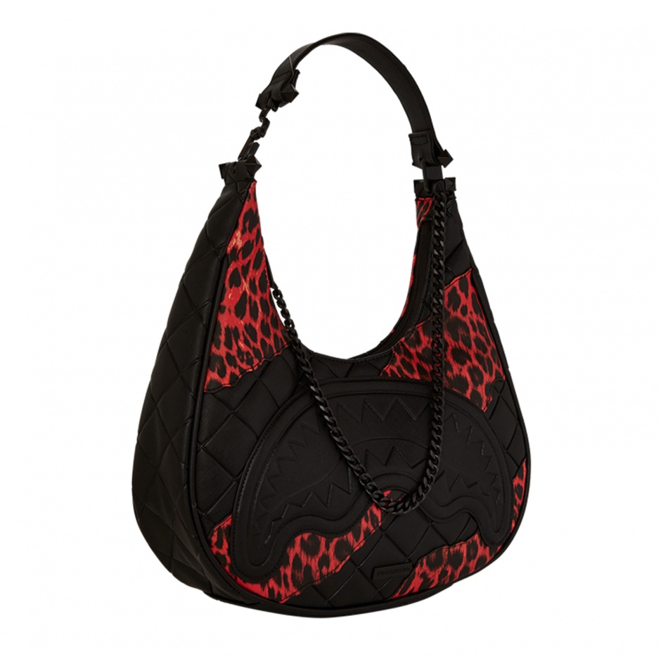 SPRAYGROUND Хобо чанта RED LEOPARD PUFFER VICE - изглед 2 - Pepina SPRAYGROUND Хобо чанта RED LEOPARD PUFFER VICE - изглед 2