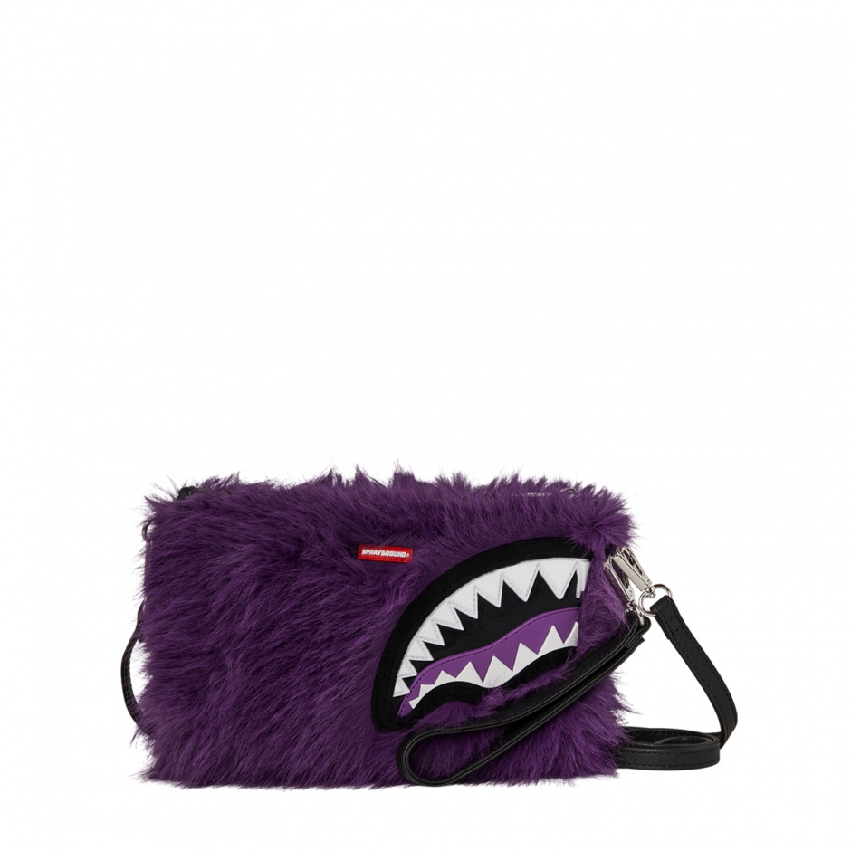 SPRAYGROUND Чанта през рамо FUR CRAY PURP - изглед 1