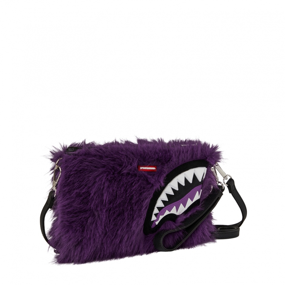 SPRAYGROUND Чанта през рамо FUR CRAY PURP - изглед 2