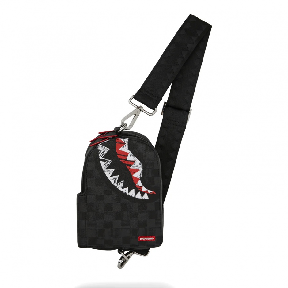SPRAYGROUND Чанта през рамо SCRIBBLE SHARK - изглед 1 - Pepina SPRAYGROUND Чанта през рамо SCRIBBLE SHARK - изглед 1