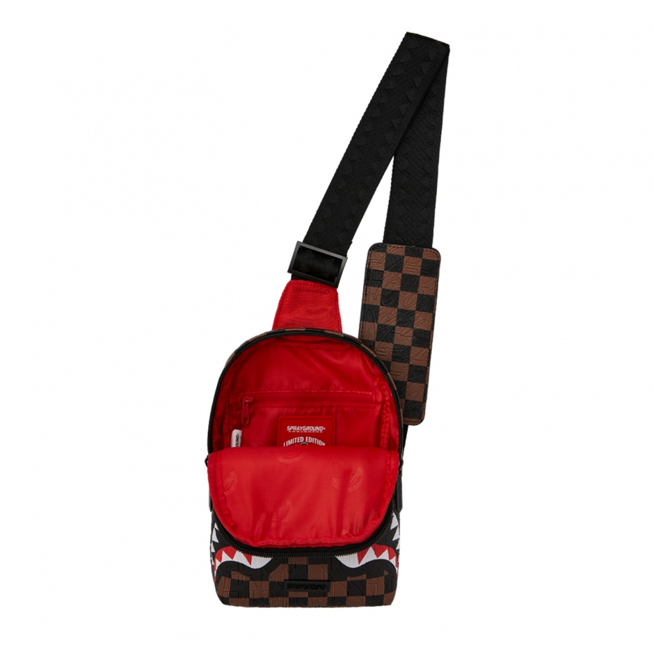 SPRAYGROUND Чанта през рамо CHECK 2 EMBOSS - изглед 2 - Pepina SPRAYGROUND Чанта през рамо CHECK 2 EMBOSS - изглед 2