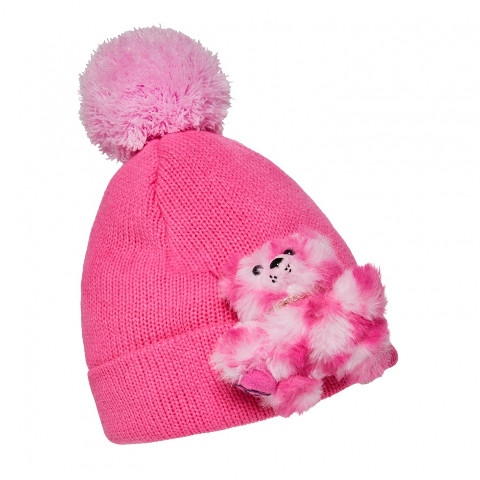 SPRAYGROUND Плетена шапка PINK BEAR PUFF BEANIE - изглед 2