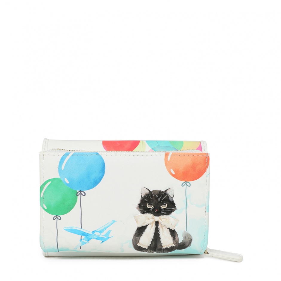 BRACCIALINI Дамски бял портфейл Let’s fly together - изглед 3 - Pepina BRACCIALINI Дамски бял портфейл Let’s fly together - изглед 3