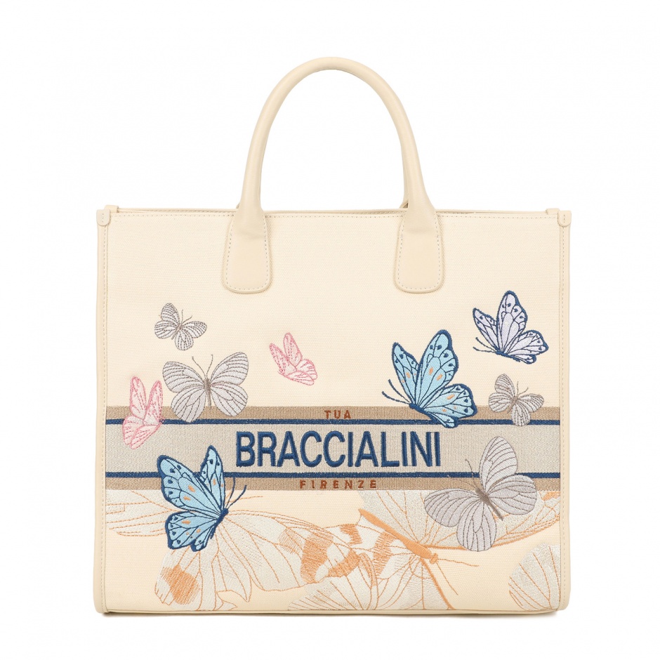 BRACCIALINI Дамска чанта с бродерия Jacquard - изглед 1