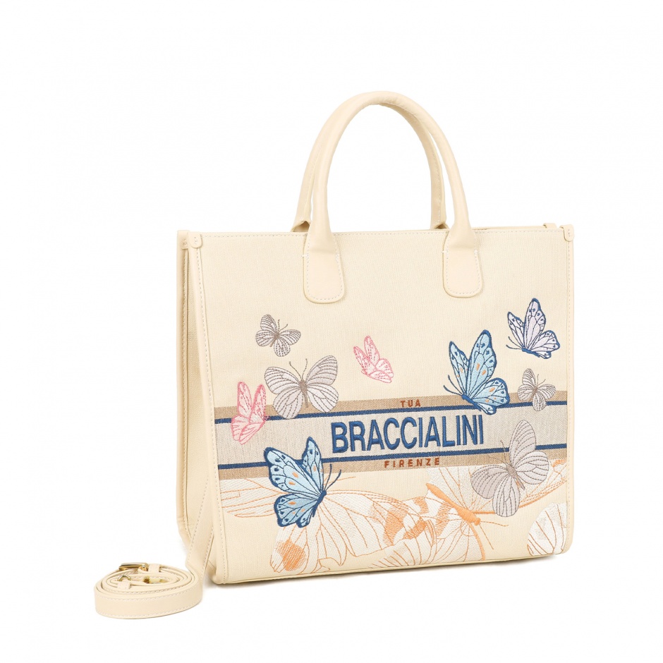 BRACCIALINI Дамска чанта с бродерия Jacquard - изглед 2