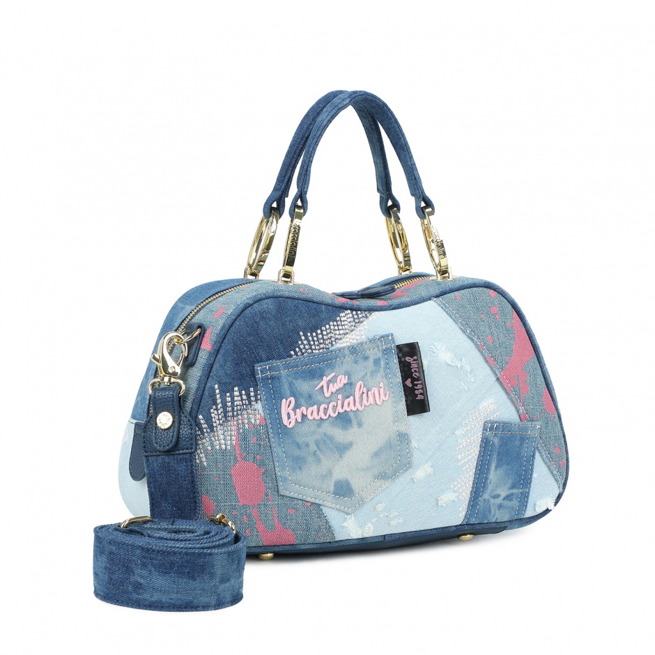 BRACCIALINI Дамска чанта деним Candy Jeans - изглед 2