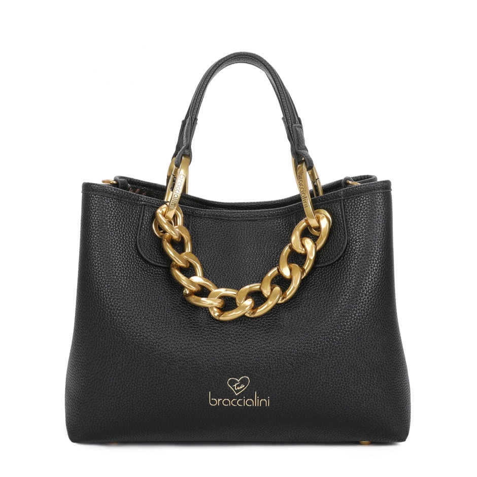 BRACCIALINI Дамска черна чанта Beth Jewels - изглед 1